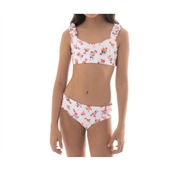NEW MAAJI girls fressia primerose bikini set in white - Picture 1 of 3